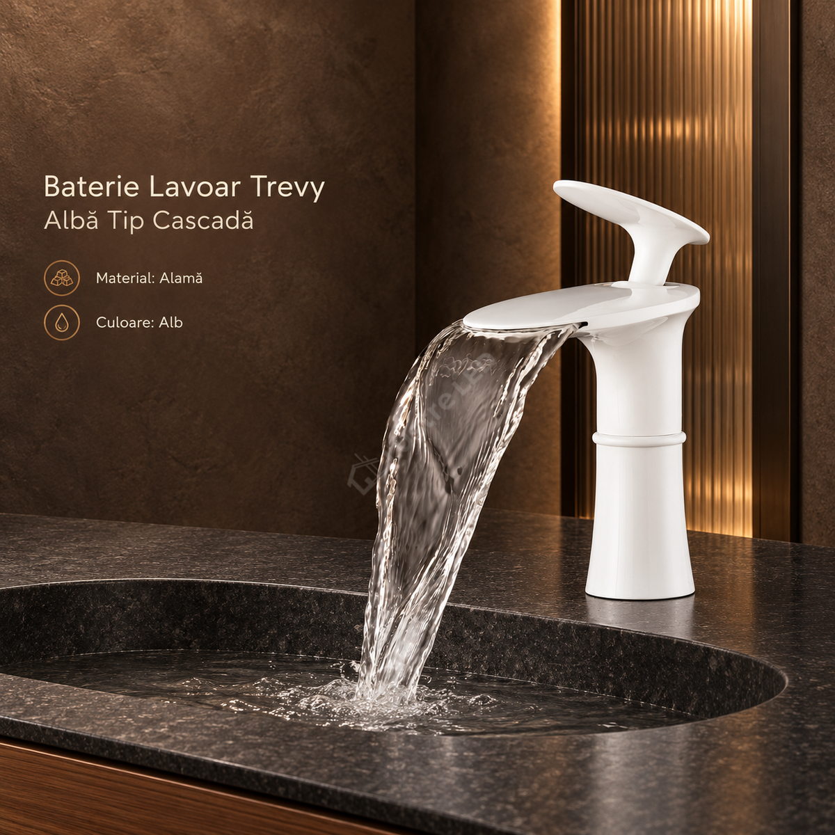 Baterie Lavoar Trevy Alba Tip Cascada