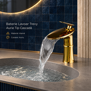 Baterie Lavoar Trevy Aurie Tip Cascada