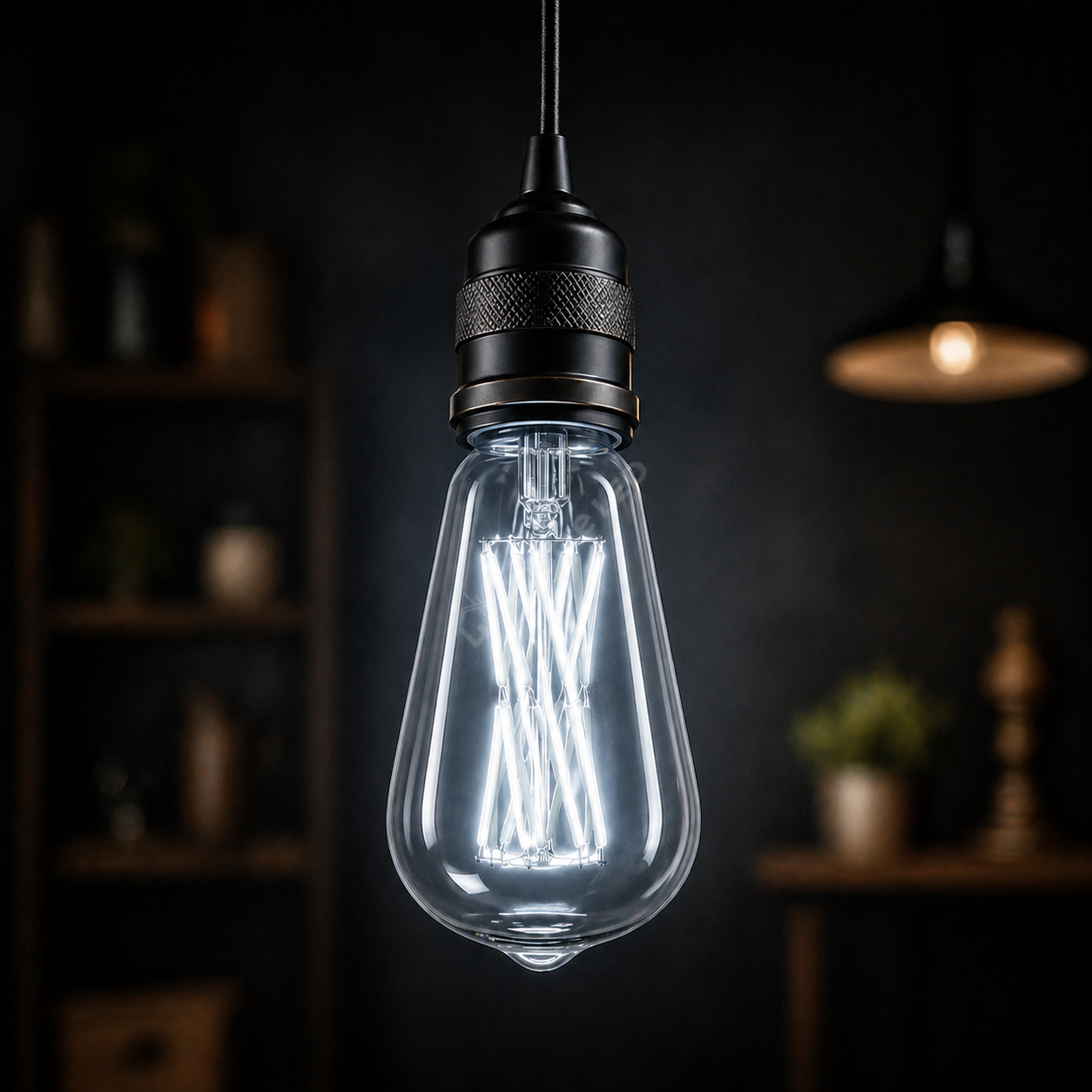 Bec LED E27 Vintage ST64 12W Fumuriu