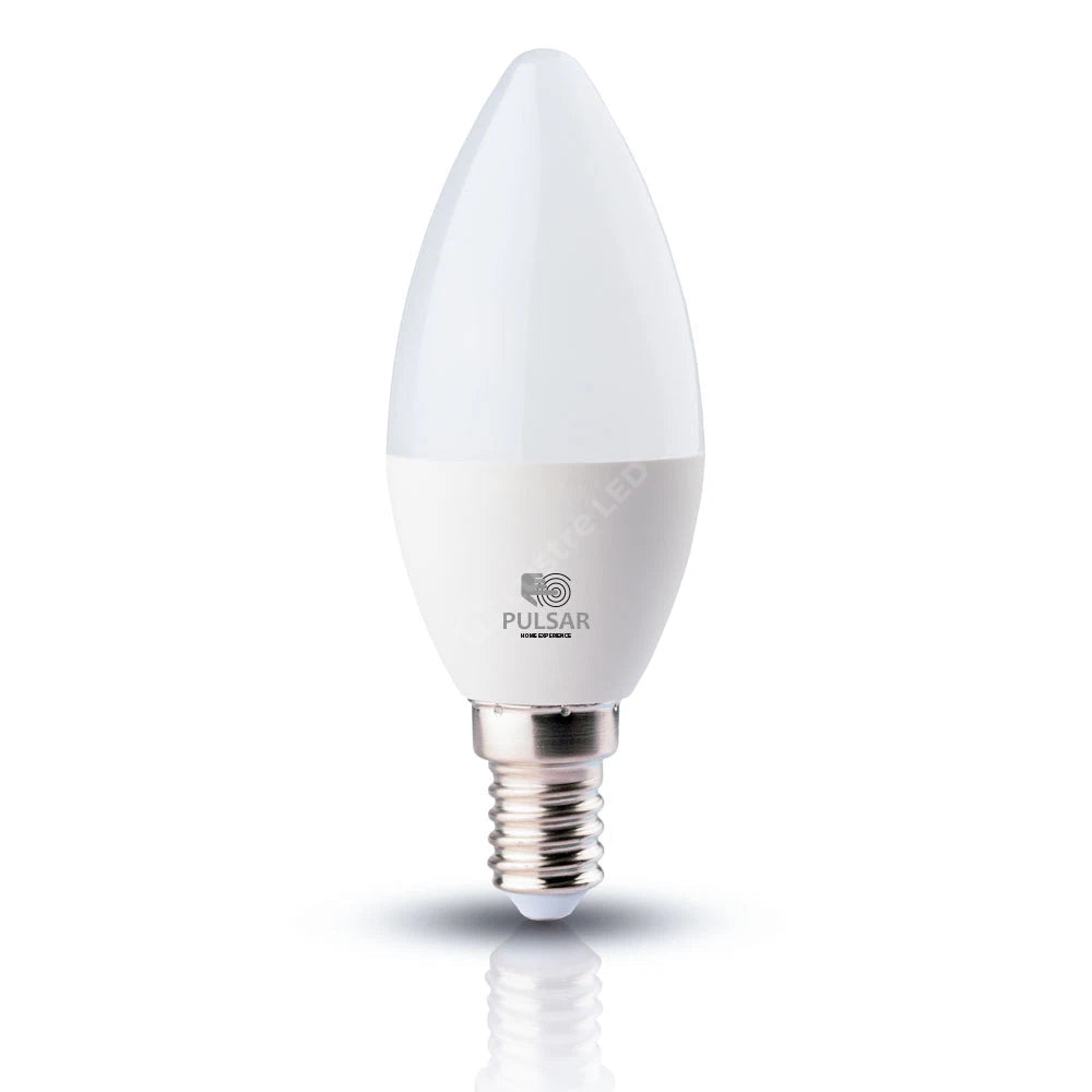 Bec LED Smart E14 C37 6W, 480lm PULSAR RGB Tuya WiFi + Bluetooth
