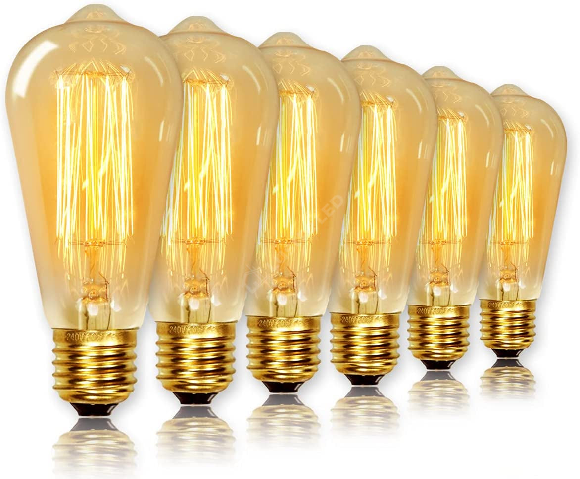 Bec Vintage Decorativ E27 St64 60W Light Bulb