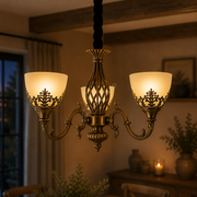 Candelabru Antichizat Bronz 3XE27 Melo
