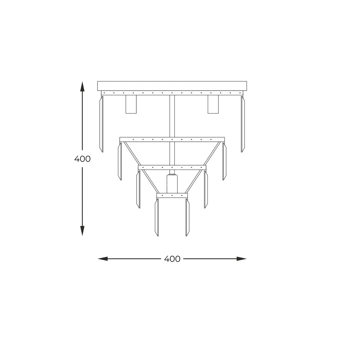 Candelabru Aplicat Amedeo Crystal Gold Premium Ø40CM