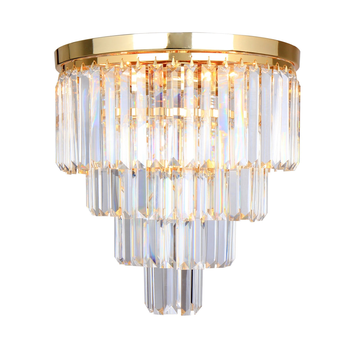 Candelabru Aplicat Amedeo Crystal Gold Premium Ø40CM
