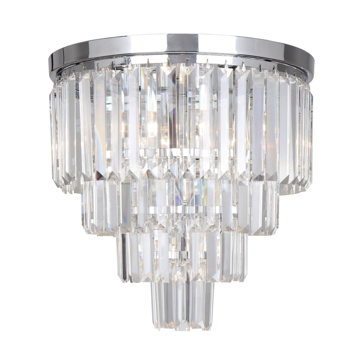 Candelabru Aplicat Amedeo Crystal Silver Premium Ø40CM