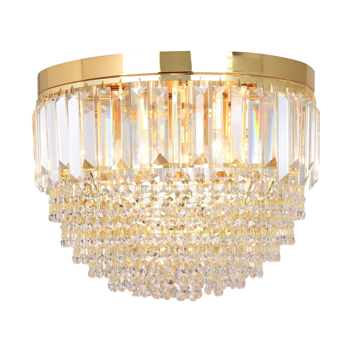 Candelabru Aplicat Charlotte Crystal Gold Premium Ø40CM