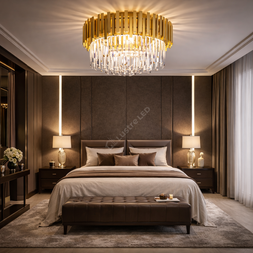 Candelabru Aplicat Cristal GLORY GOLD 550mm