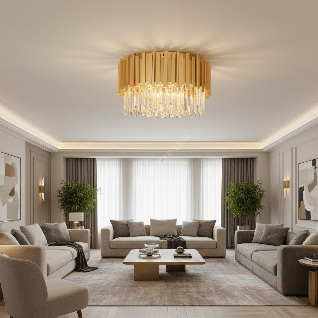 Candelabru Aplicat Cristal GLORY GOLD 550mm