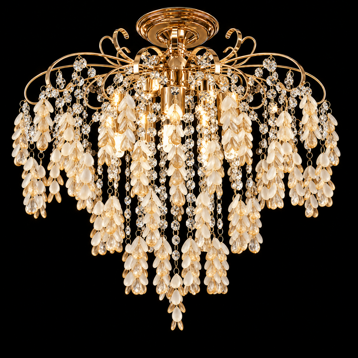 Candelabru Aplicat Cristal MONCELO Gold Ø50CM