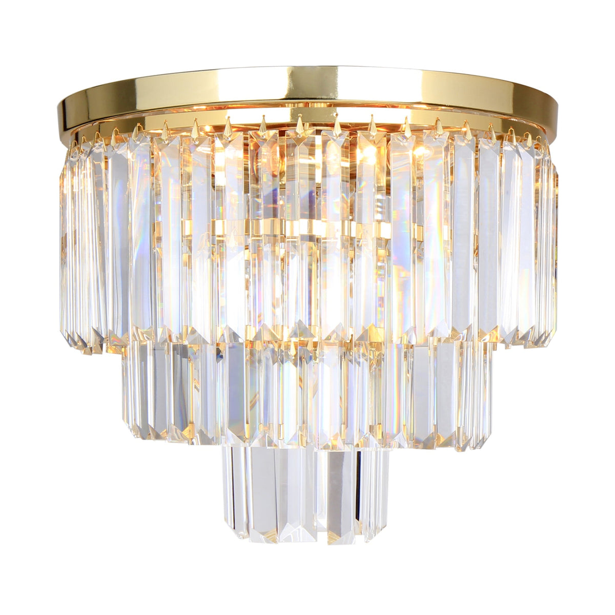 Candelabru Aplicat Mini Amedeo Crystal Gold Premium Ø25CM