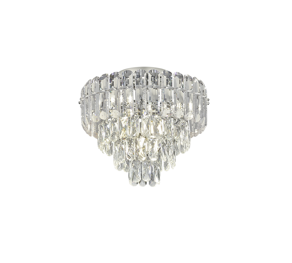 Candelabru Aplicat Premium Mini Malizia Silver Crystal 7xE14