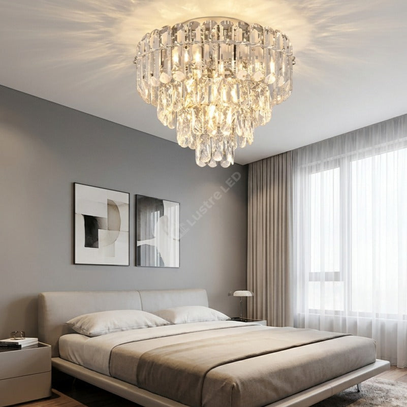 Candelabru Aplicat Premium Mini Malizia Silver Crystal 7xE14