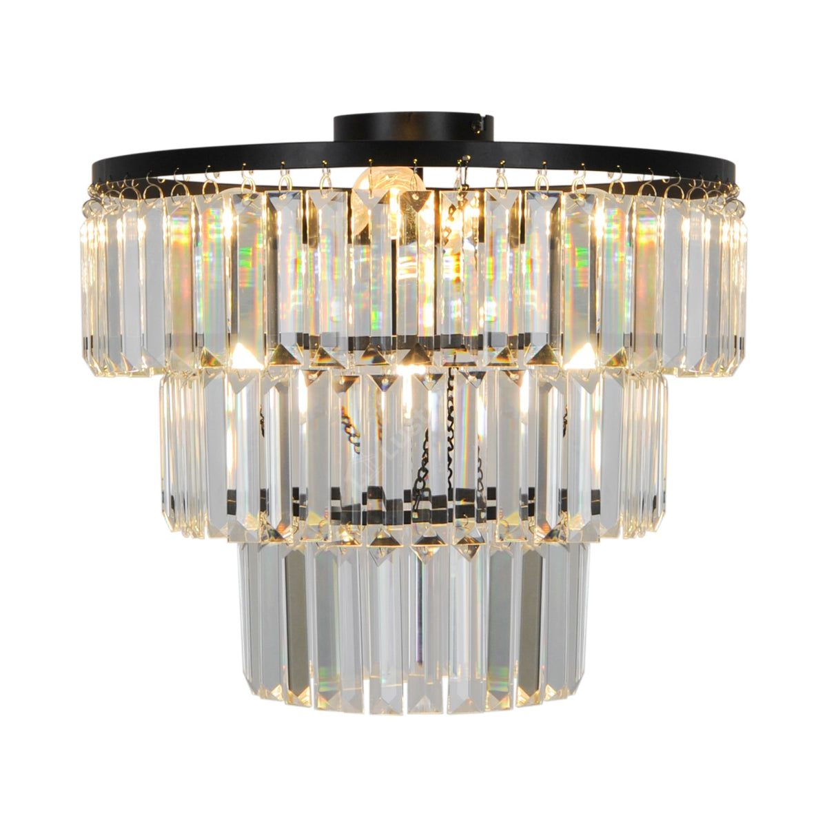 Candelabru Aplicat Tifanny Crystal Black Premium Ø41CM