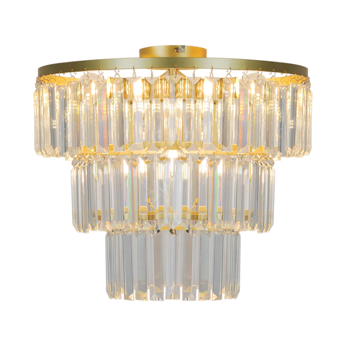 Candelabru Aplicat Tifanny Crystal Gold Premium Ø41CM