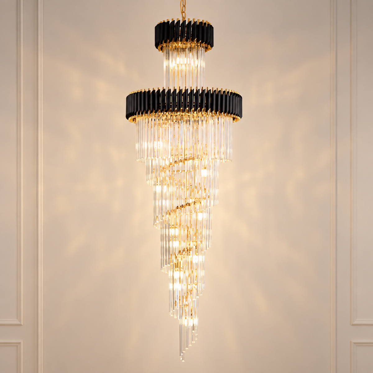 Candelabru Cristal BLACK PANTHER LUXURY 180cm