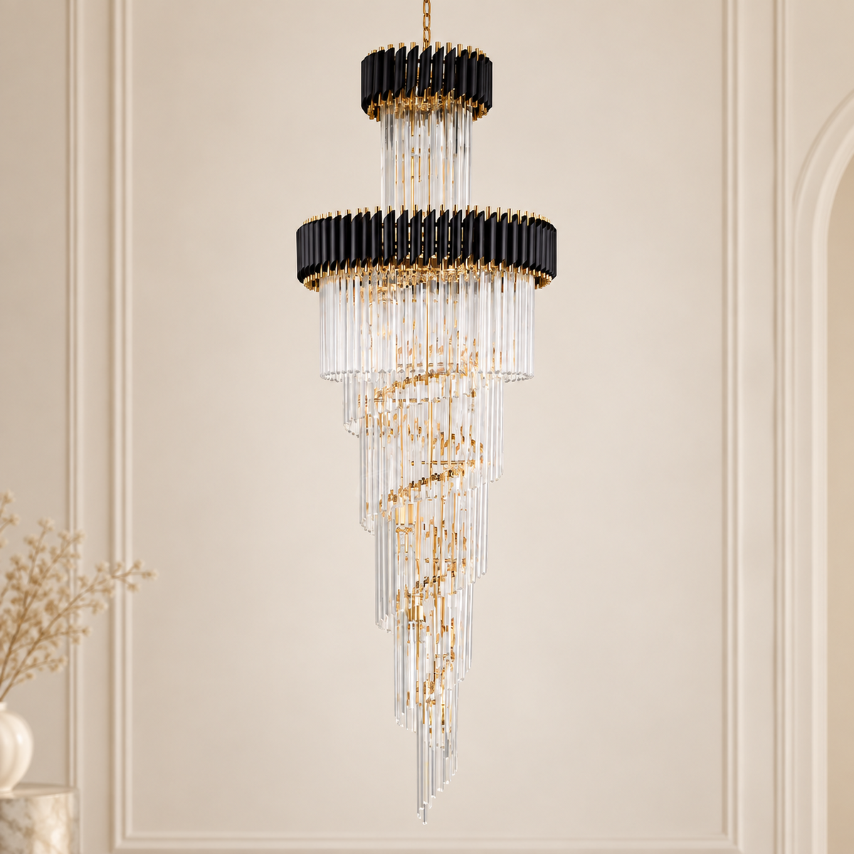 Candelabru Cristal BLACK PANTHER LUXURY 180cm