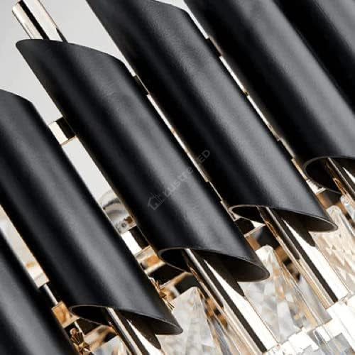 Candelabru Cristal Black Panther Square 500mm