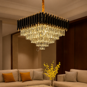 Candelabru Cristal Black Panther Square 600mm