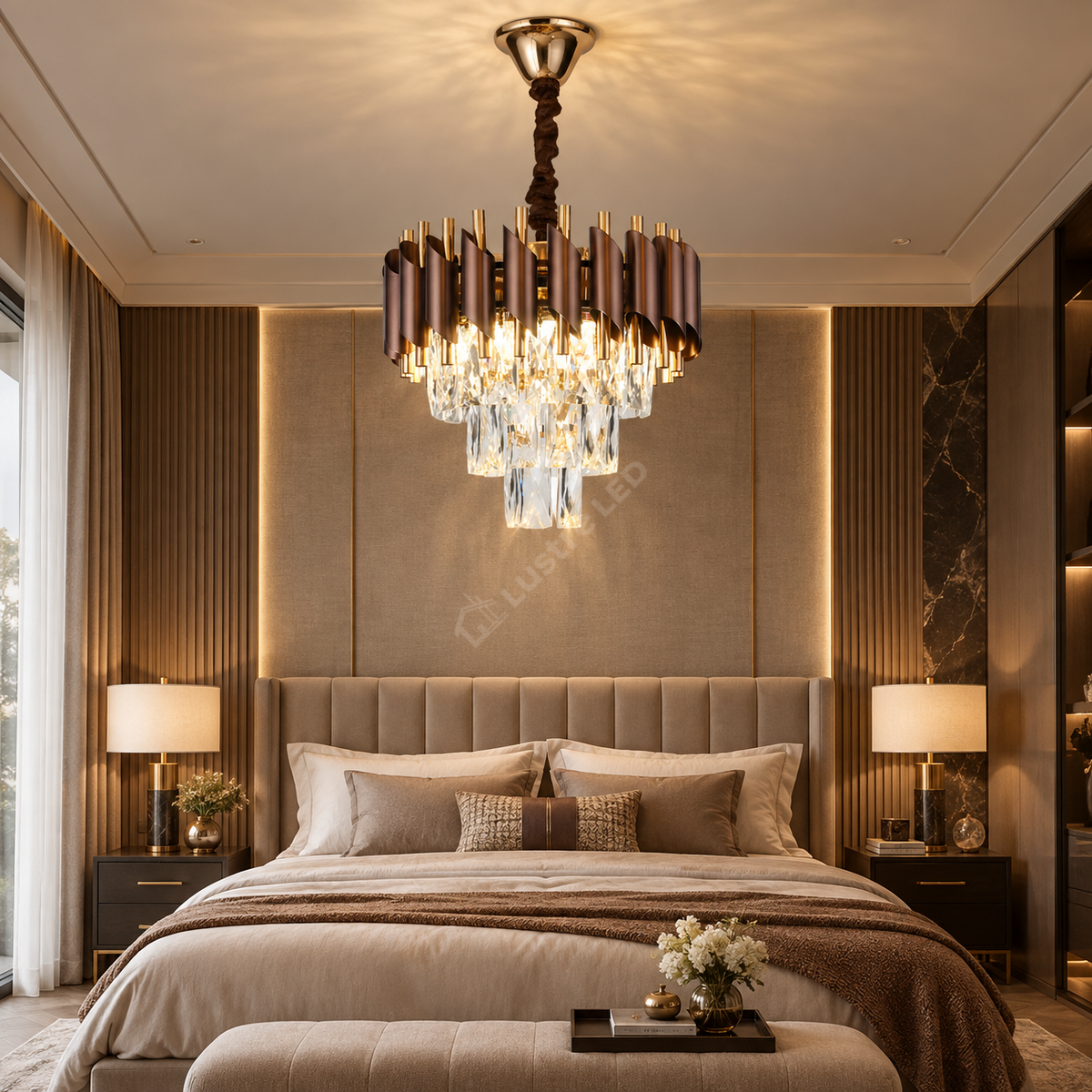 Candelabru Cristal BROWN PANTHER 300mm