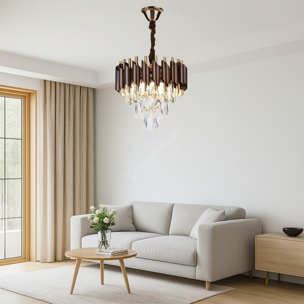 Candelabru Cristal RFAN 3xE27 S9001/300KF + FGD AURIE / CRISTAL / 30CM Chandeliers Crystal