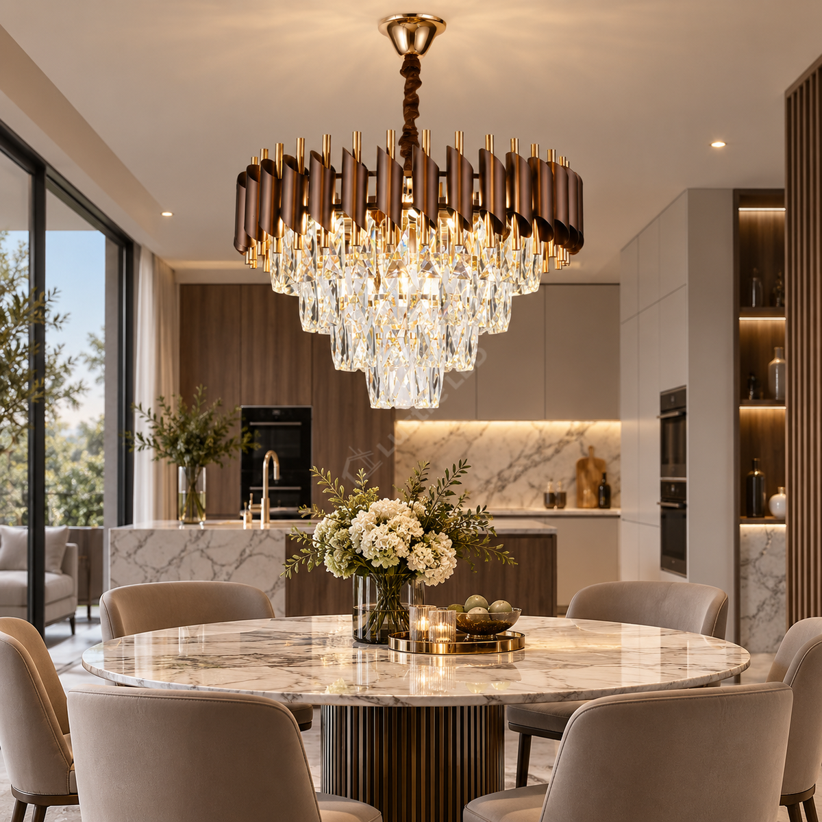 Candelabru Cristal BROWN PANTHER 400mm