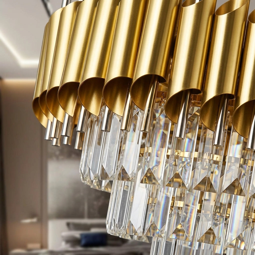 Candelabru Cristal GOLD PANTHER 4xE14 300mm