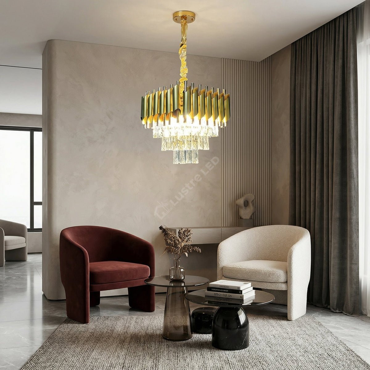 Candelabru Cristal GOLD PANTHER 4xE14 300mm