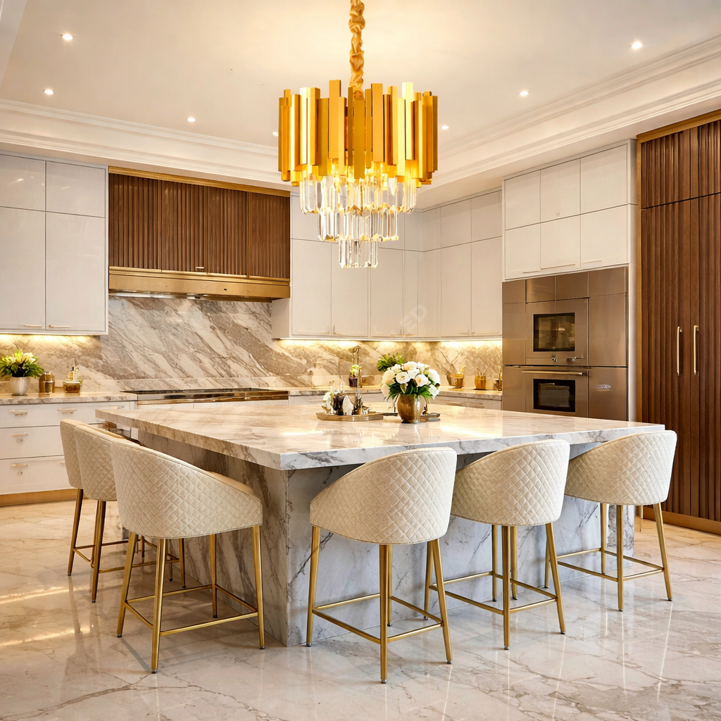 Candelabru Cristal GOLDEN Maxi 300mm