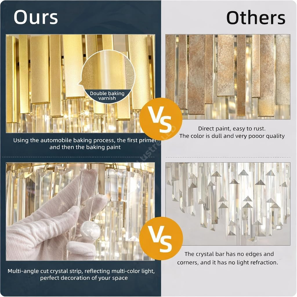 Candelabru Cristal GOLDEN Maxi 300mm