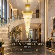 Candelabru Cristal Golden PANTHER LUXURY 180cm