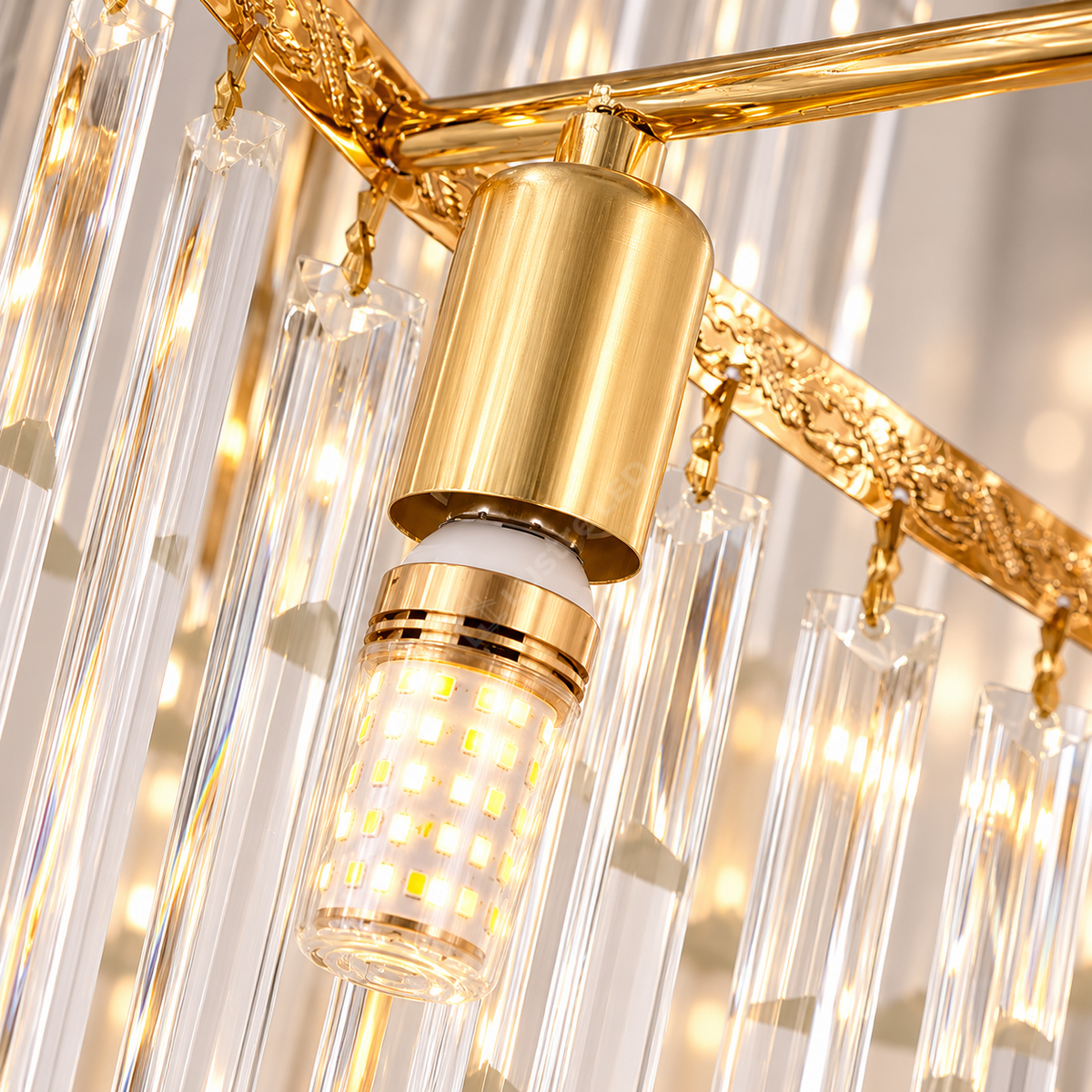 Candelabru Cristal Golden PANTHER LUXURY 180cm