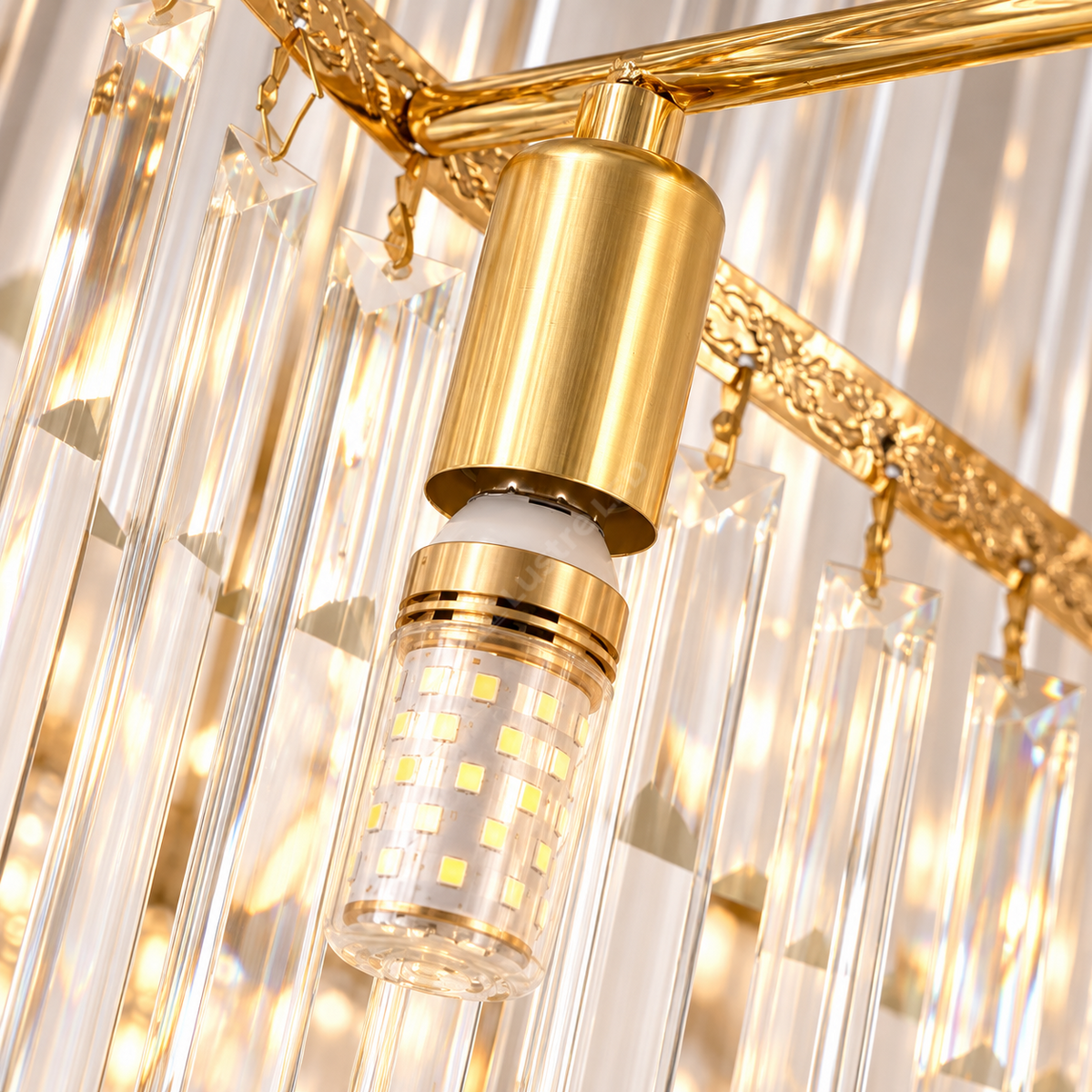 Candelabru Cristal Golden PANTHER LUXURY 180cm