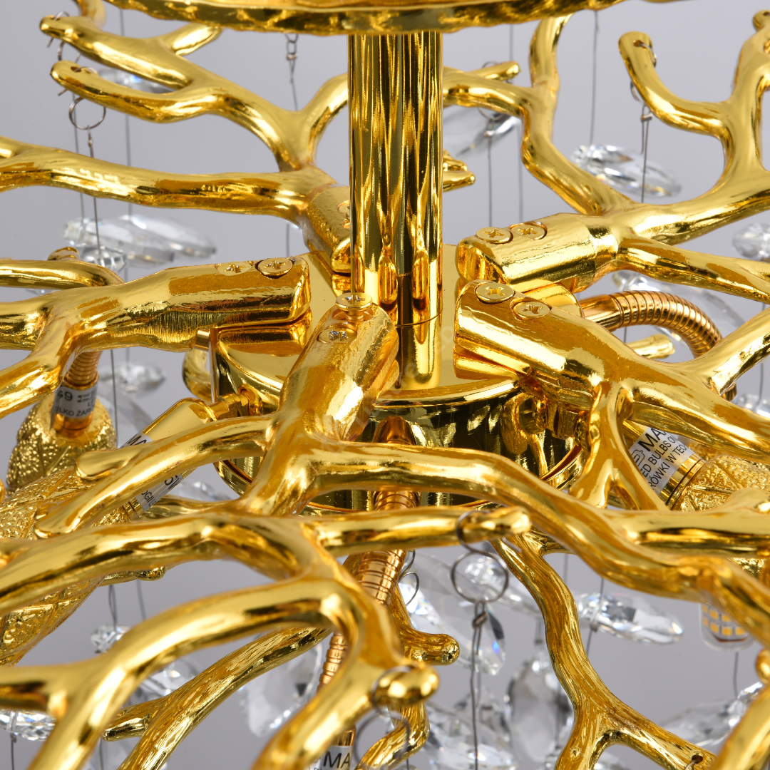 Lustra LED Gold 6XG9 KLARA AURIE / MINIMALIST DESIGN Lighting Fixtures