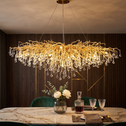 Candelabru Cristal LUXURY Golden Tears 140x50CM