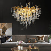 Candelabru Cristal LUXURY Golden Tears 40CM