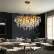 Candelabru Cristal LUXURY Golden Tears 80CM