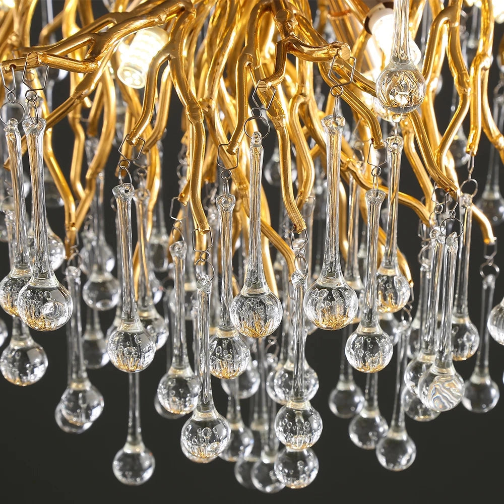 Candelabru Cristal LUXURY Golden Tears 80CM