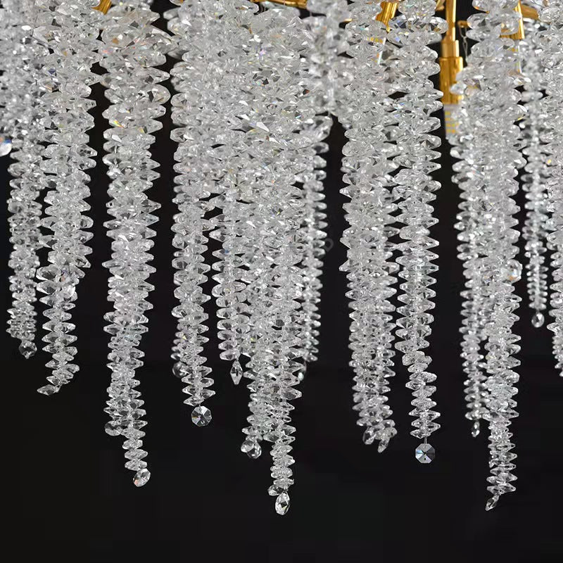 Candelabru Cristal Luxury Golden Willow 120X45 Cm Chandeliers Crystal