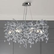 Candelabru Cristal LUXURY Silver CINDY 80cm ARGINTIE / 80CM / LUXURY Chandeliers Crystal