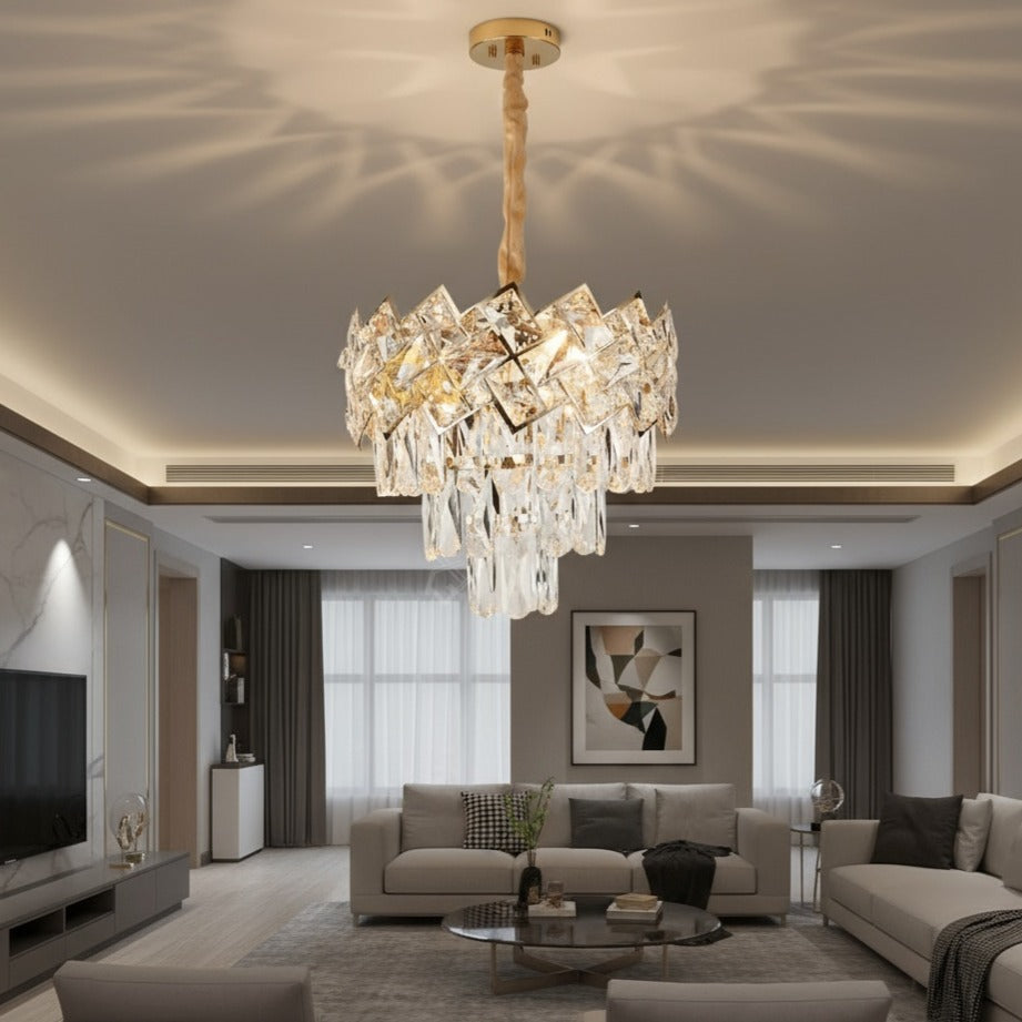 Candelabru Cristal MALLI Gold ⌀30CM Chandeliers Crystal