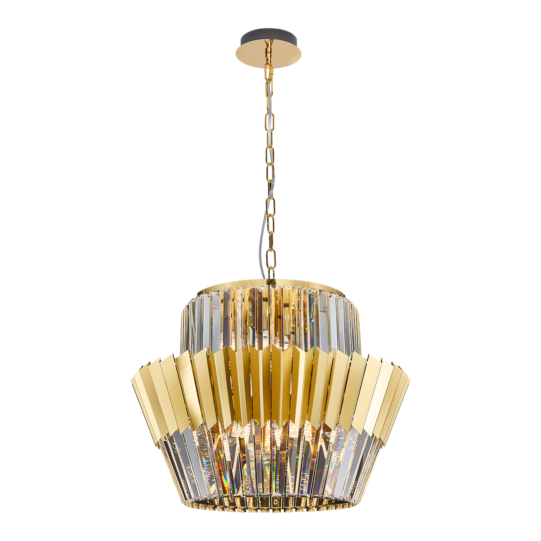 Candelabru Cristal Maxi Donna Gold Premium ⌀55CM