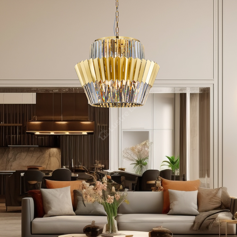 Candelabru Cristal Maxi Donna Gold Premium ⌀55CM