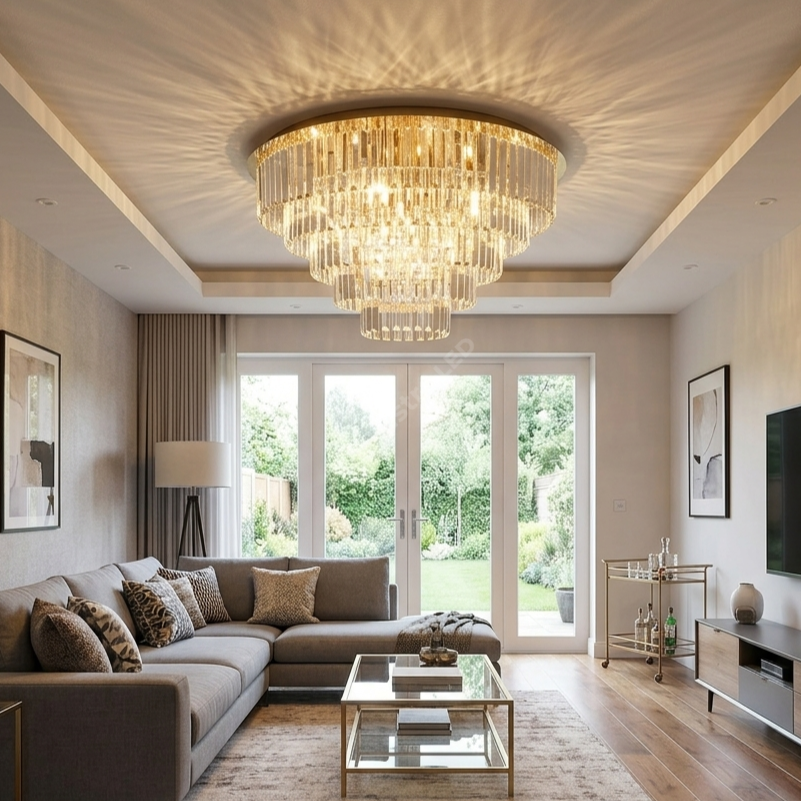 Candelabru Cristal Milano Gold Premium