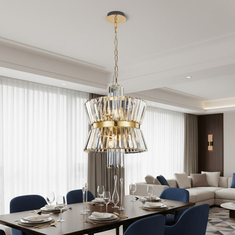 Candelabru Cristal Mini Aurelia Gold Premium ⌀42CM