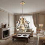Candelabru Cristal Mini Crown Gold Premium ⌀34CM