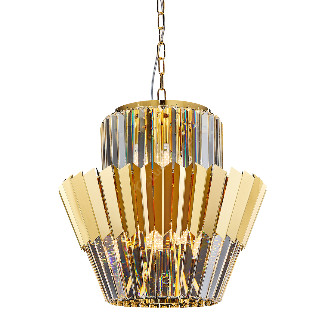 Candelabru Cristal Mini Donna Gold Premium ⌀45CM