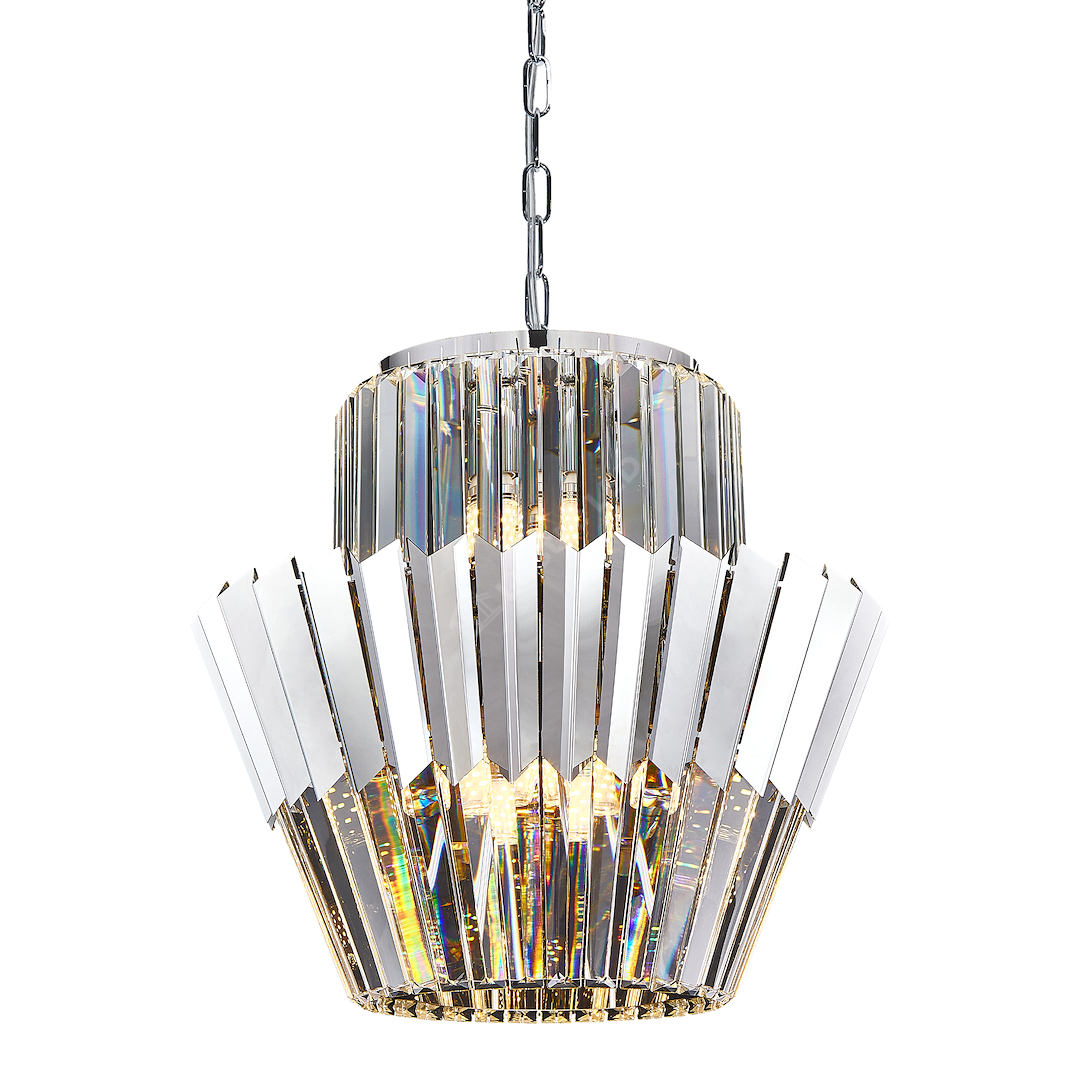 Candelabru Cristal Mini Donna Silver Premium ⌀45CM