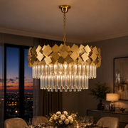 Candelabru Cristal Modern Troy Golden Mate