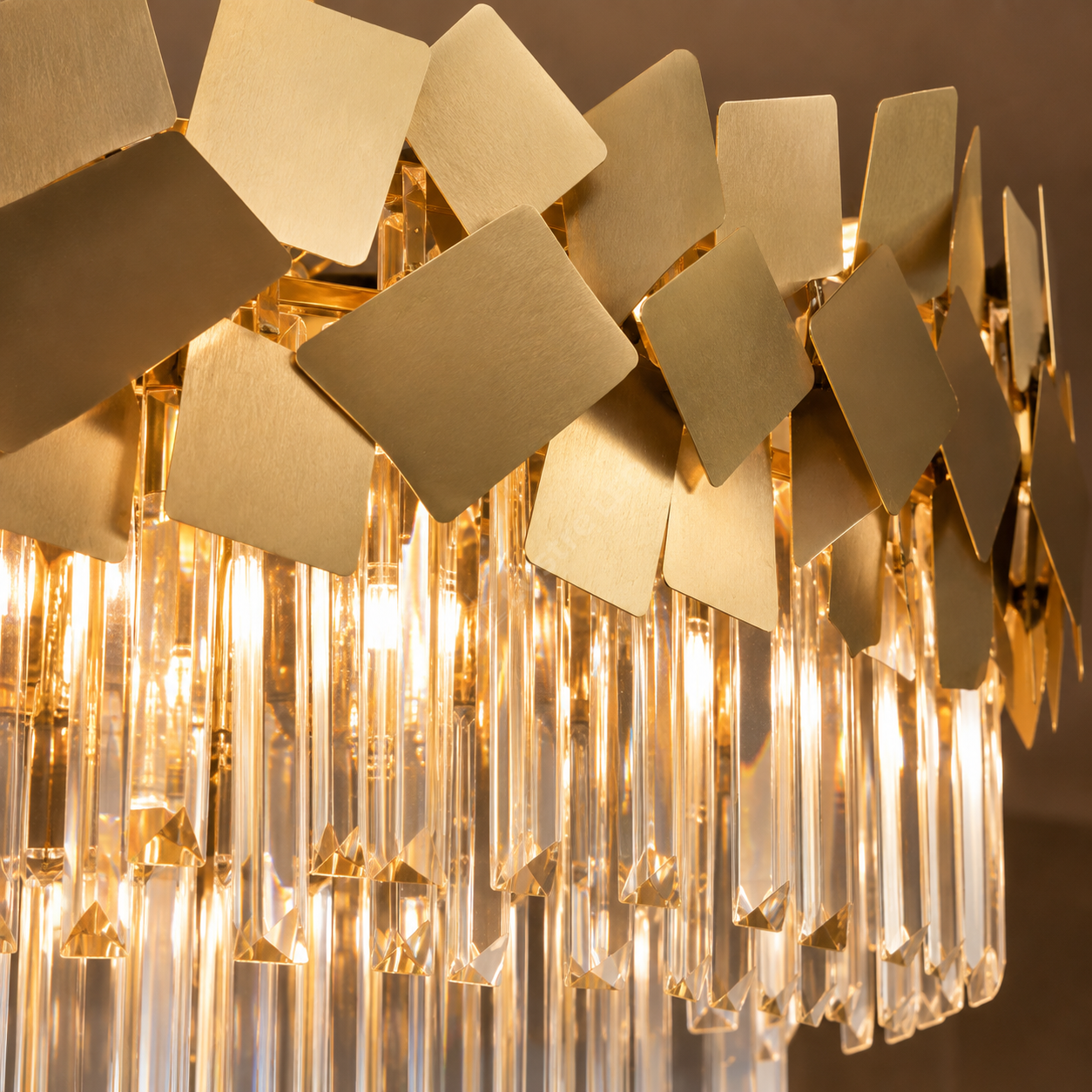 Candelabru Cristal Modern Troy Golden Mate
