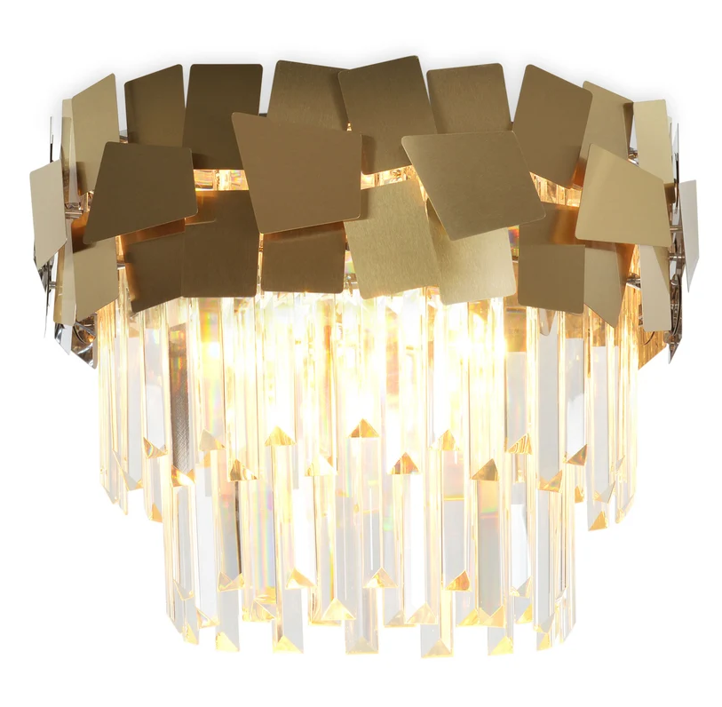 Candelabru Cristal Modern Troy Golden Mate